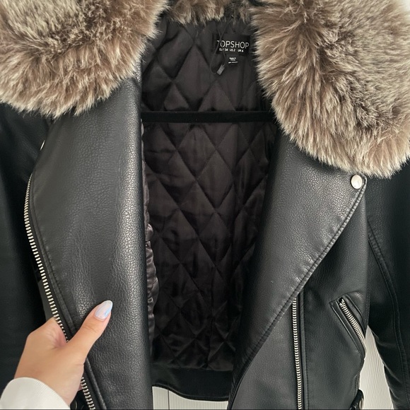 Top shop Leather Jacket - Picture 6 of 7